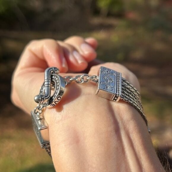 BRIGHTON “French Quarter Ophelia” Flower Toggle BRACELET - Picture 4 of 8